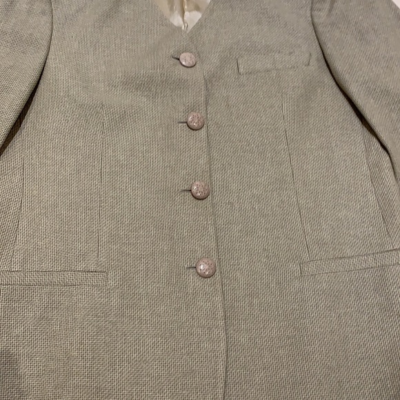 Vintage Italian Shawl Collar Tweed Blazer Size 10 - Picture 9 of 16
